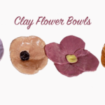 Kids clay flowers built in an Artigales class at Valley Art