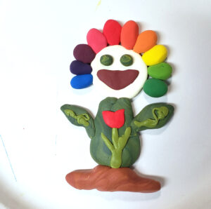 Model Magic Flower Figure