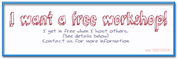 workshop discount offer that expires 12/31/2016